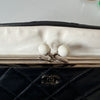 Chanel Oversized Kisslock Clutch and Coin Pouch