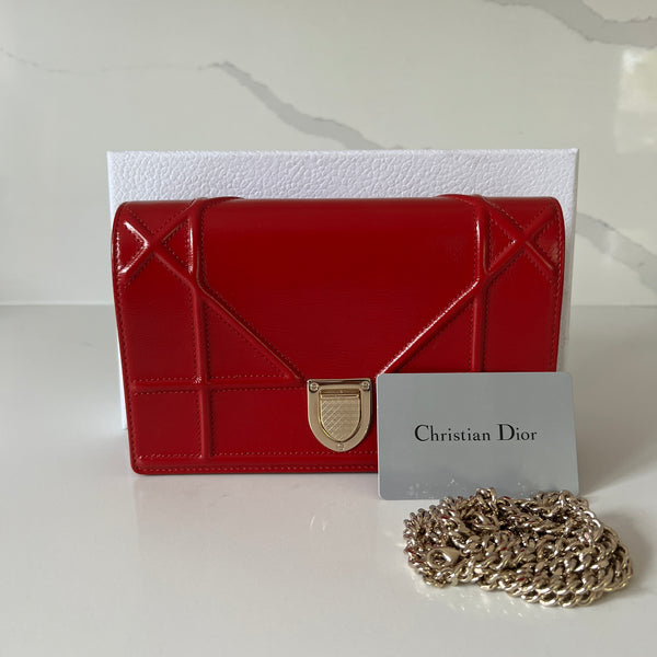 Christian Dior Diorama Wallet On Chain