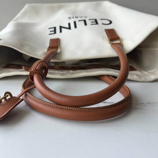 Celine Paris Cabas Canvas Tote