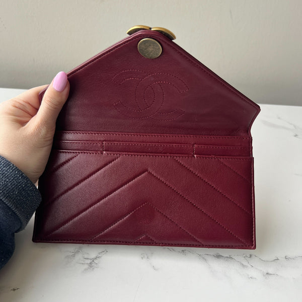Chanel Chevron Camera Bag with Detachable Flap Wallet