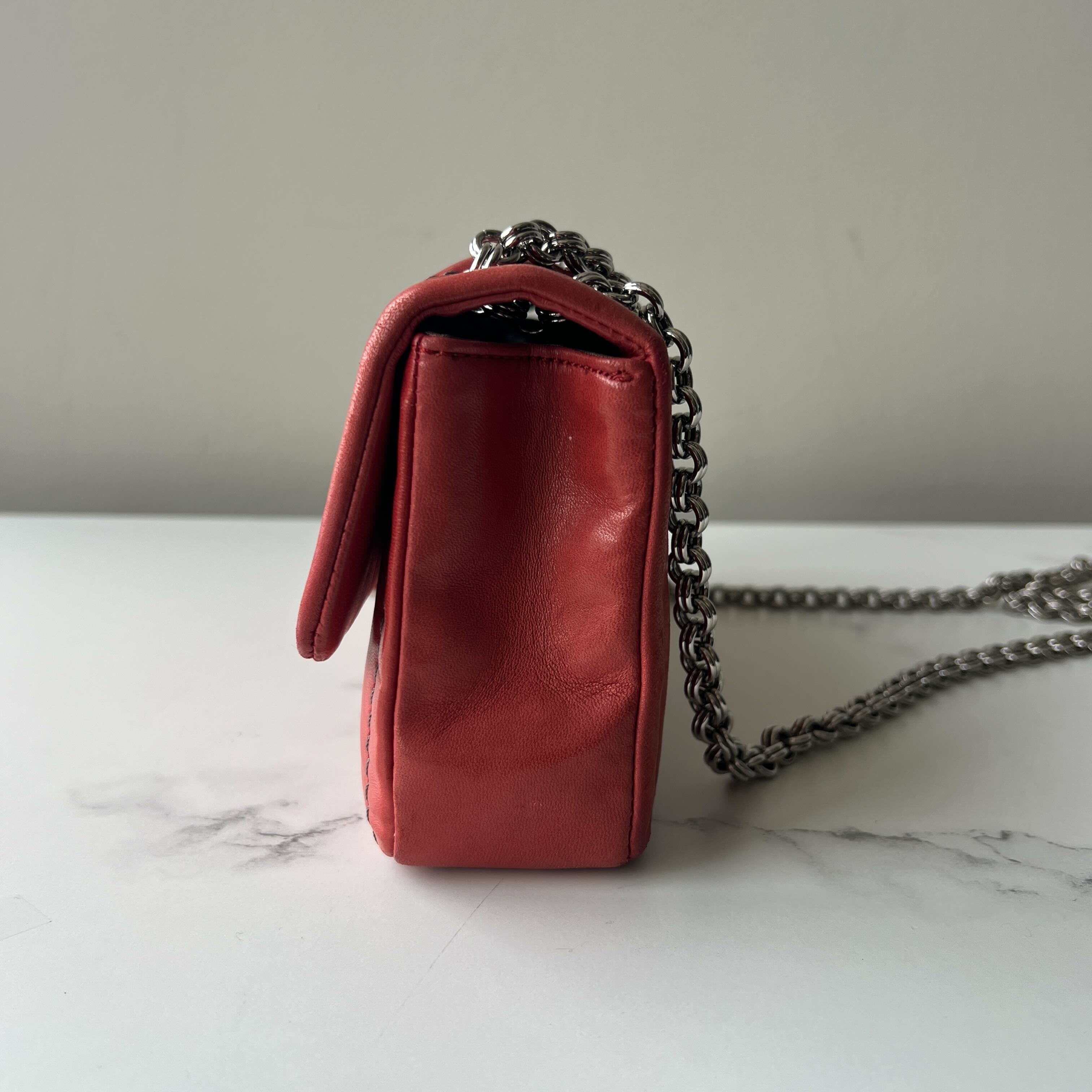 Chanel Vertical Stitch Flap with Bijou Chain