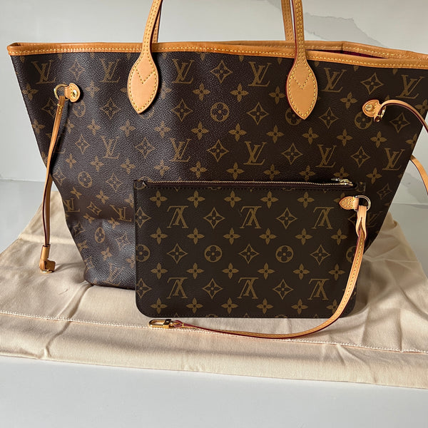 Louis Vuitton Neverfull MM & Pouch