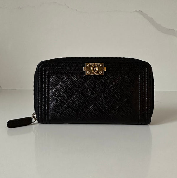 Chanel Boy Zipped Wallet