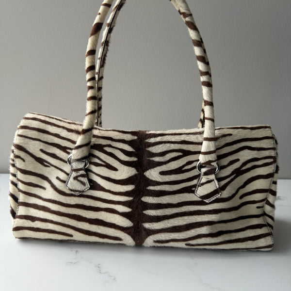 Prada Cavallino Zebra Easy Bag