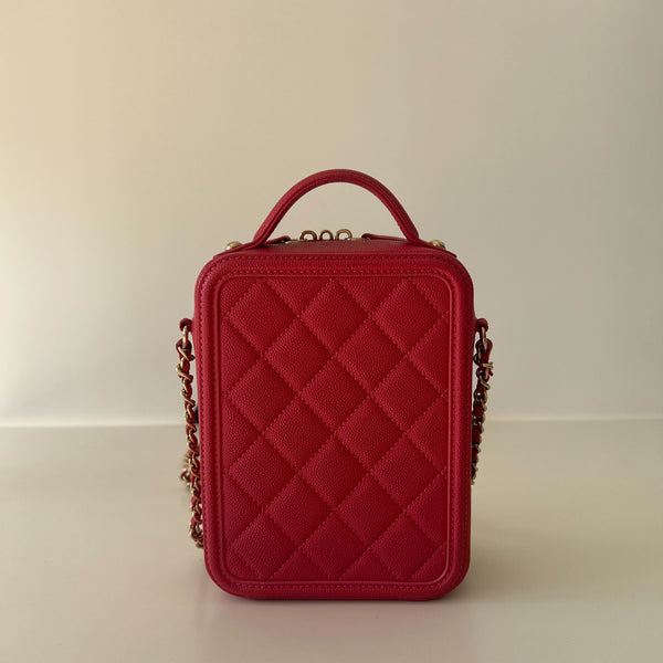 Chanel Filigree Vertical Vanity Case