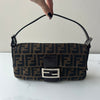 Fendi Zucca  Baguette Shoulder Bag