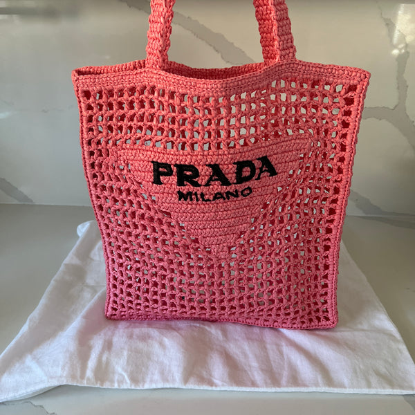 Prada Crochet Tote Bag