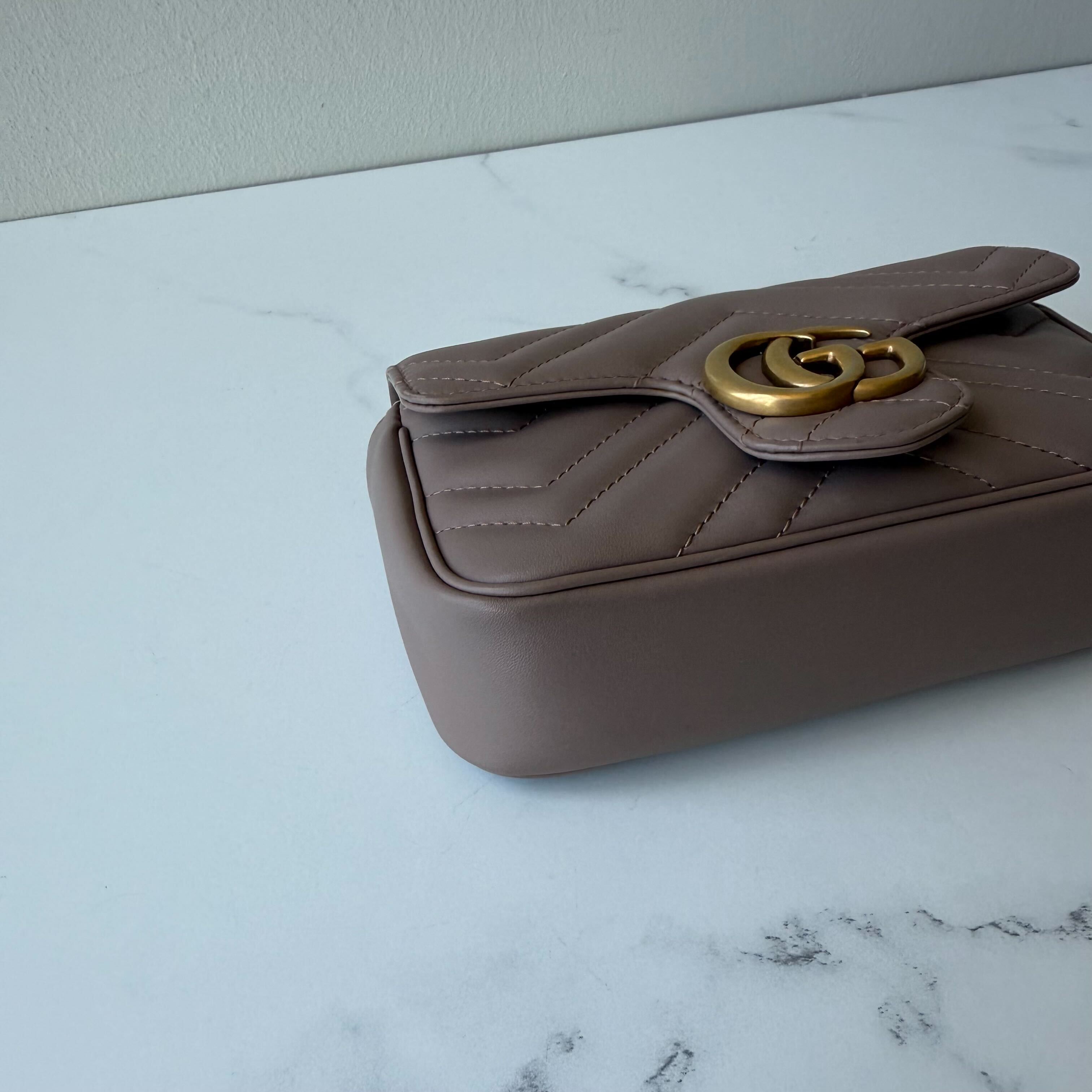 Gucci GG Marmont Matelasse Super Mini Shoulder Bag