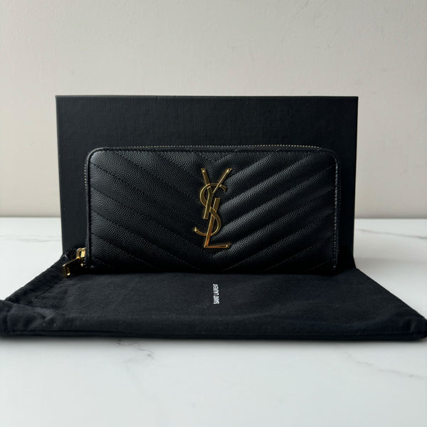 Saint Laurent Zip Around Wallet