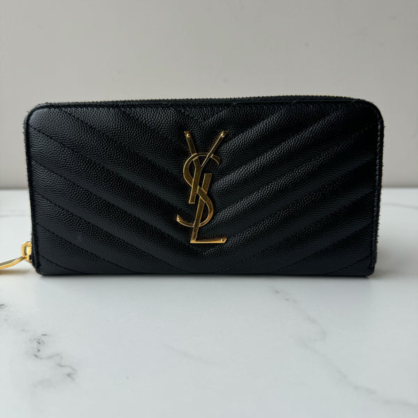 Saint Laurent Zip Around Wallet