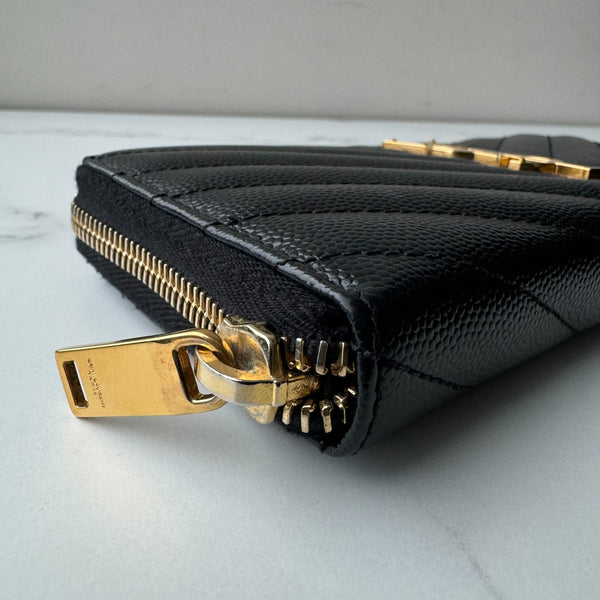 Saint Laurent Zip Around Wallet