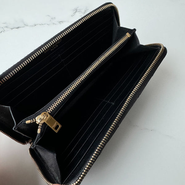 Saint Laurent Zip Around Wallet