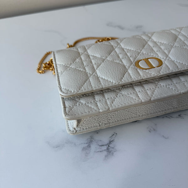 Dior Caro Pouch with Chain