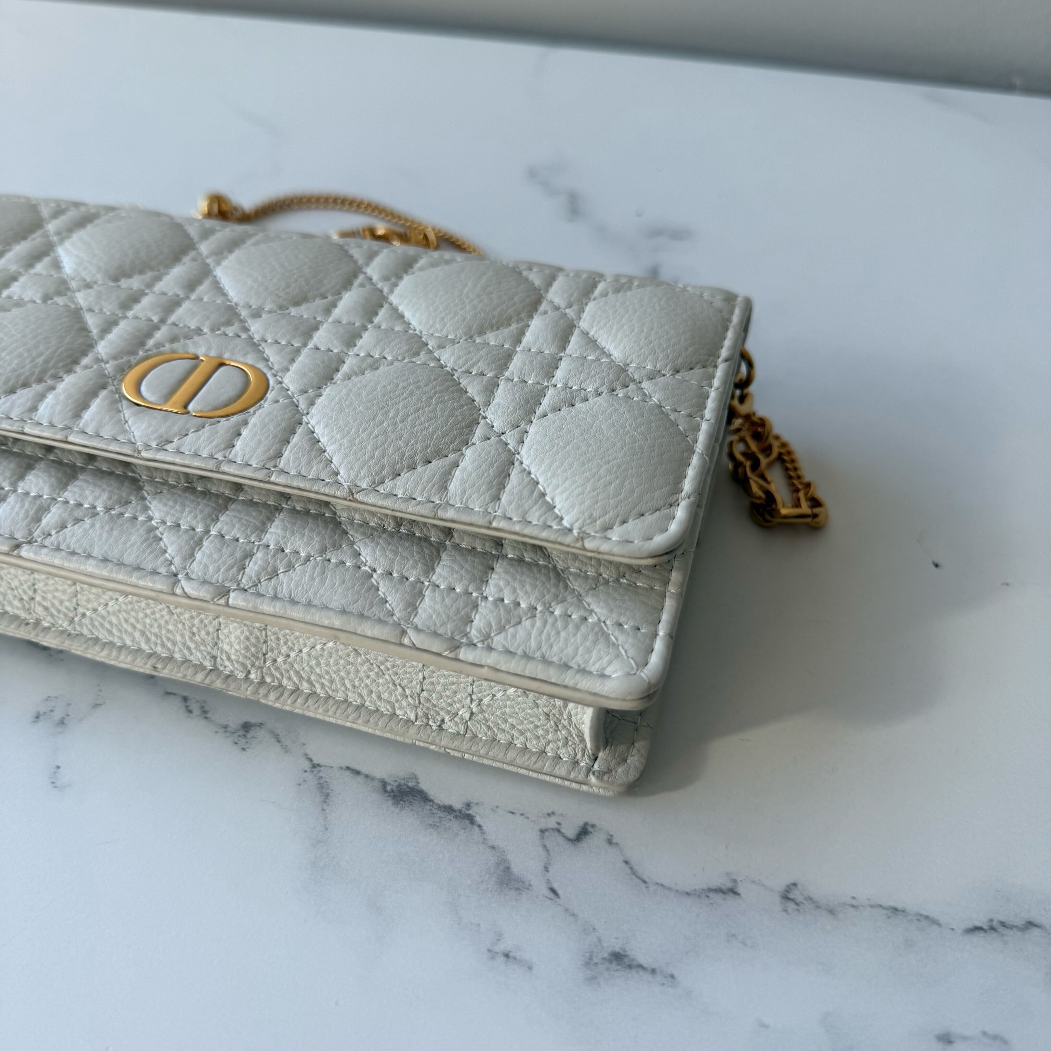 Dior Caro Pouch with Chain