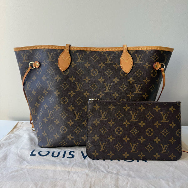 Louis Vuitton Neverfull MM + Pouch