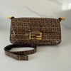 Fendi Zucca  Baguette Shoulder Bag