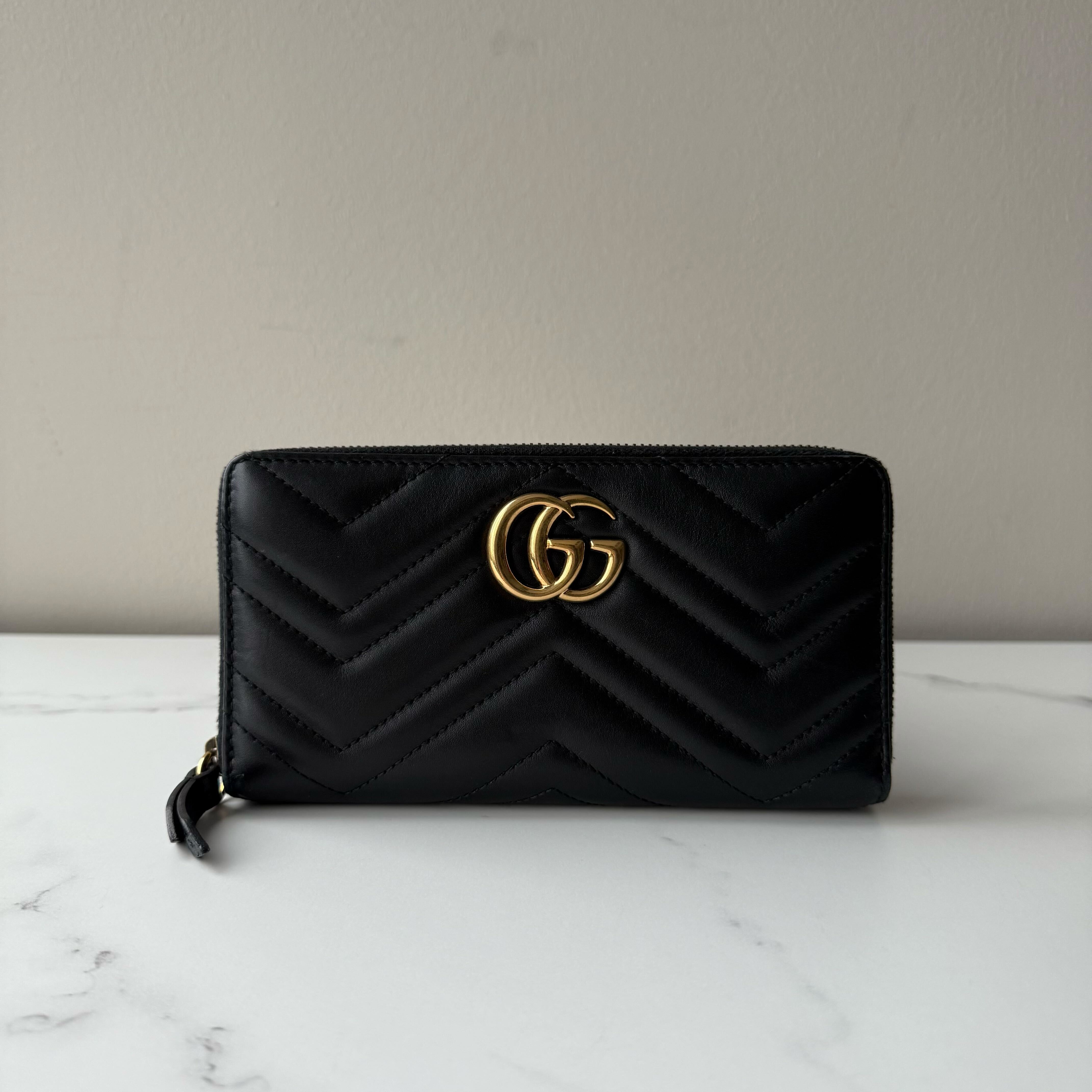 Gucci Marmont Zip Around Wallet