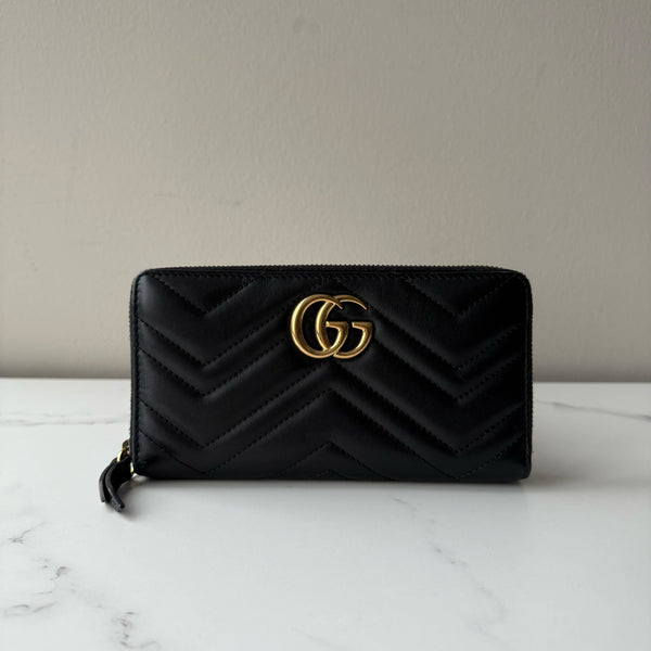 Gucci Marmont Zip Around Wallet