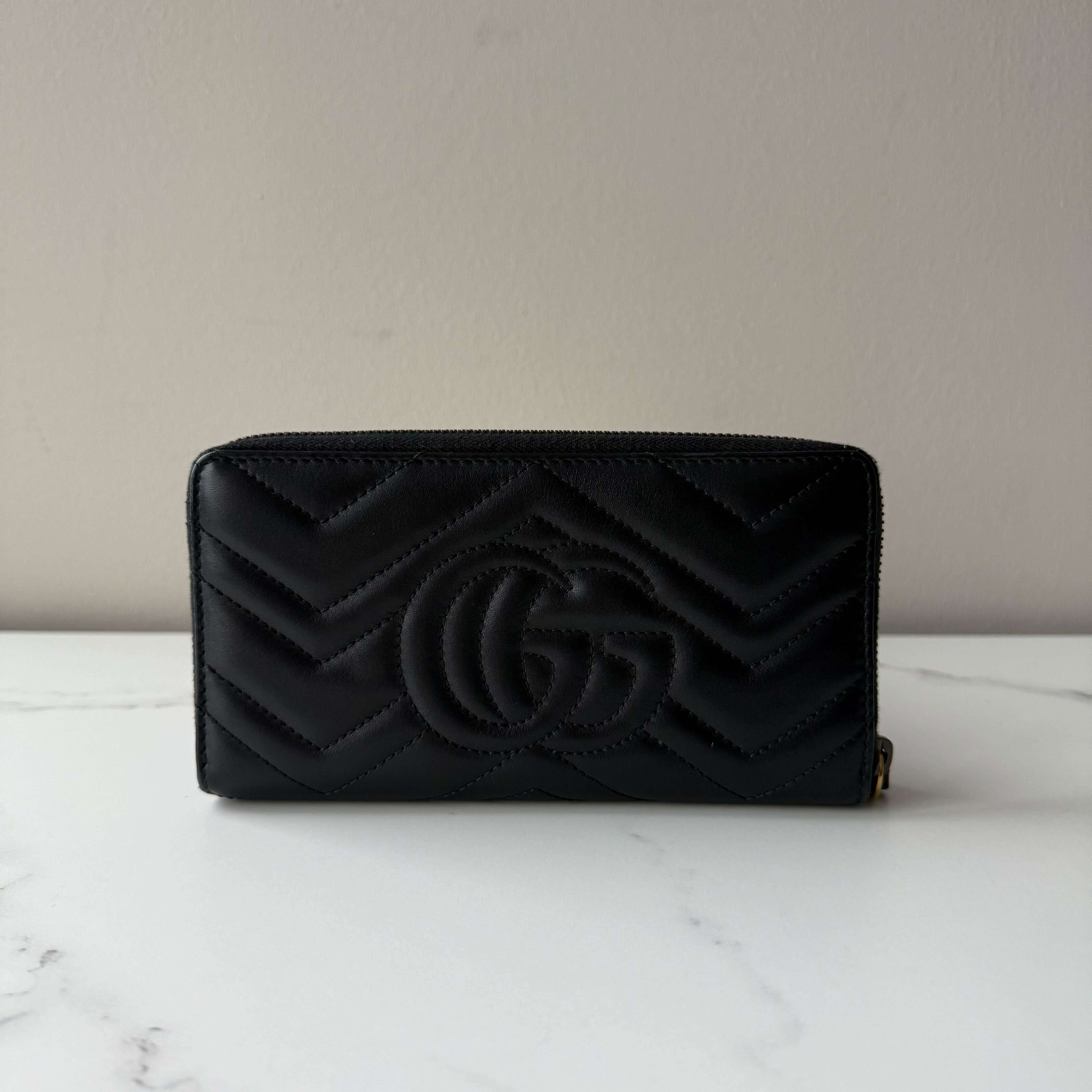 Gucci Marmont Zip Around Wallet