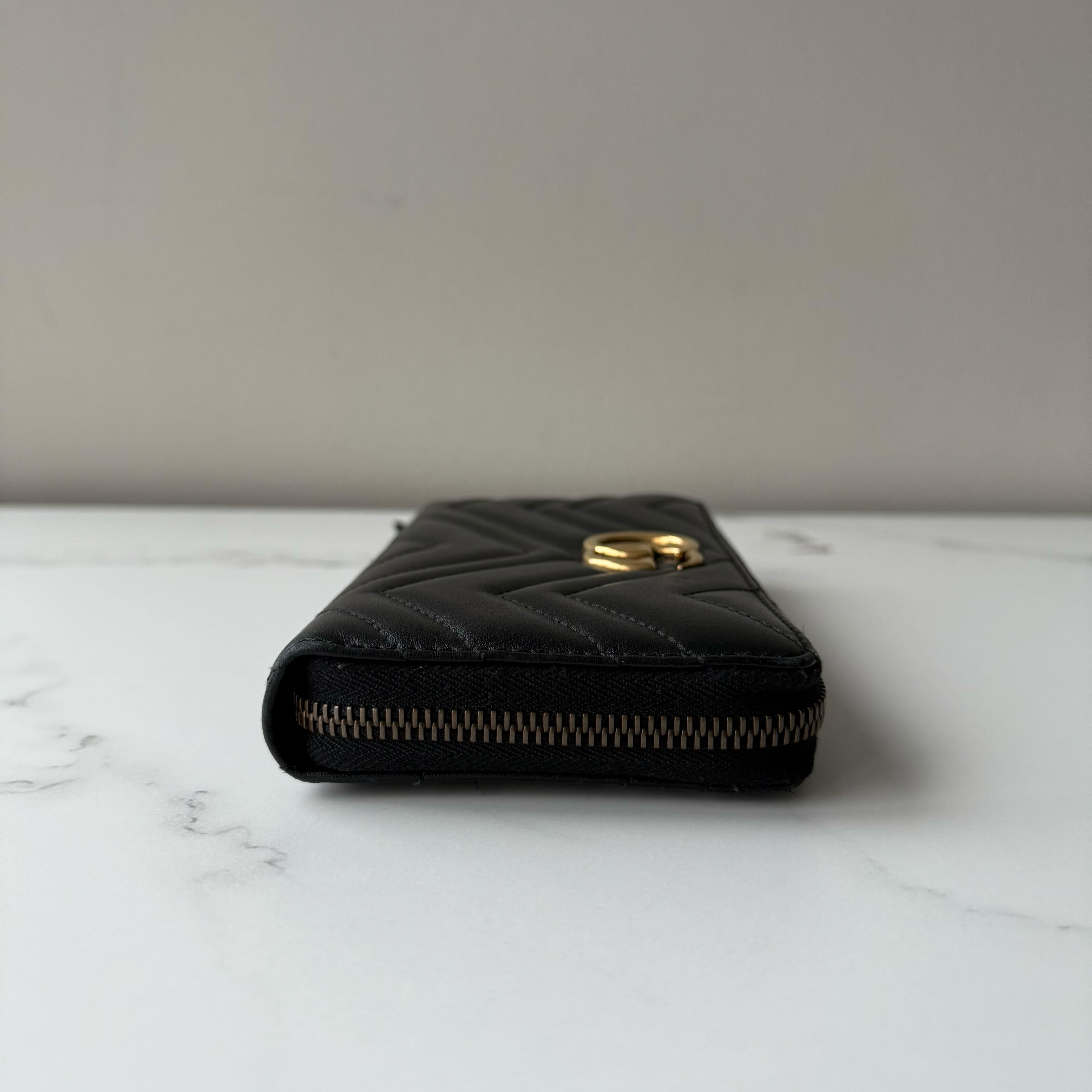 Gucci Marmont Zip Around Wallet
