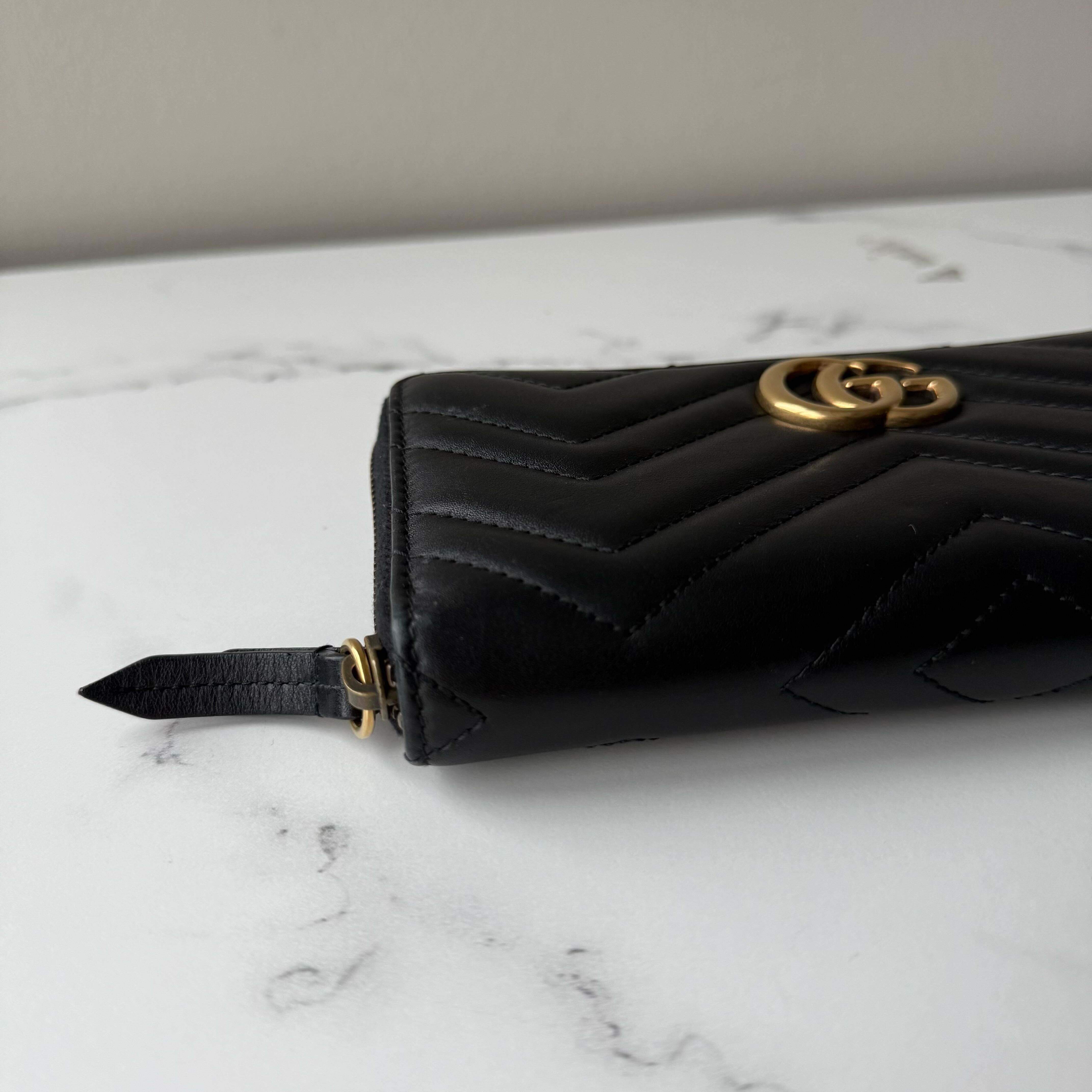 Gucci Marmont Zip Around Wallet