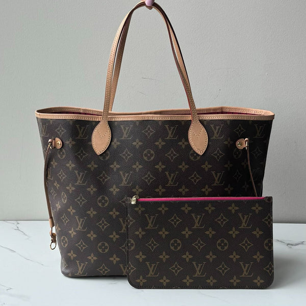 Louis Vuitton Neverfull MM & Pouch