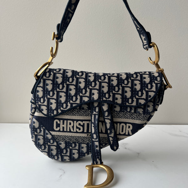 Christian Dior Medium Saddle Bag and strap