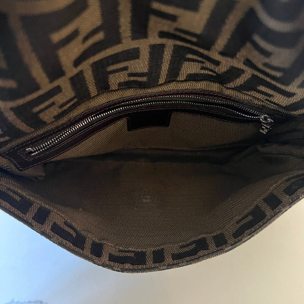 Fendi Zucca  Baguette Shoulder Bag