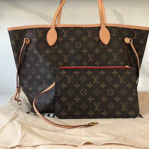 Vuitton Neverfull MM & Pouch