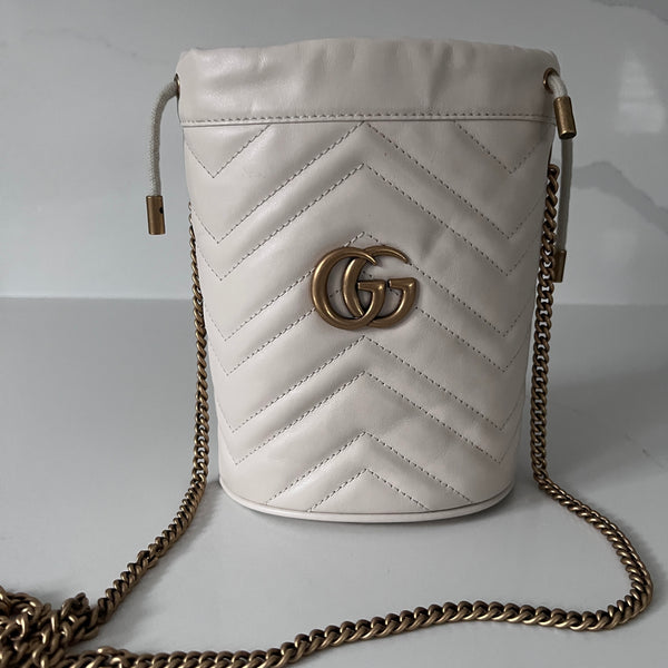 GG MARMONT MINI BUCKET BAG